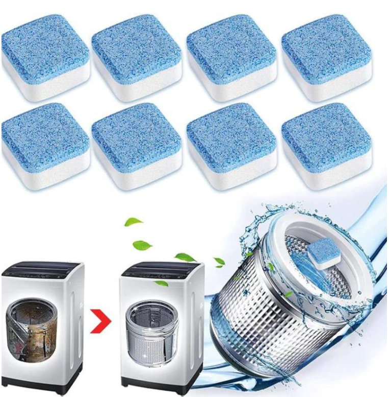 ¡Despídete del mal olor y la suciedad en tu lavadora! Pastillas Limpiadoras Para Lavadoras- Pack 60 unidades