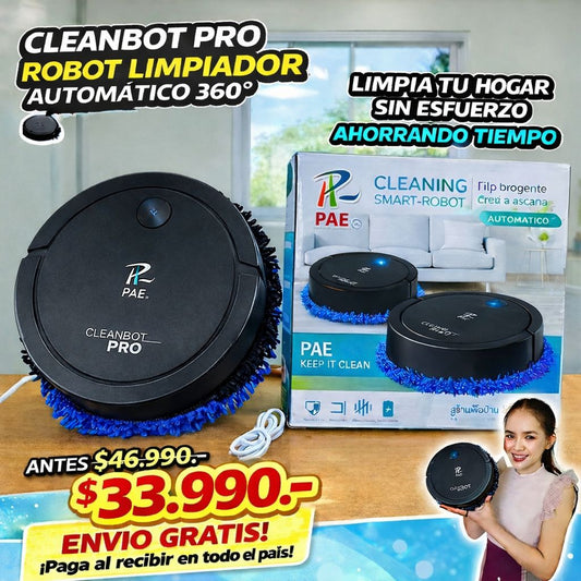 CLEANBOT PRO™ | LIMPIADOR INTELIGENTE 3 EN 1
