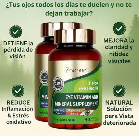 Zooone™ l Nutrición ocular diaria para ver nítido y sin cansancio - 100% Natural